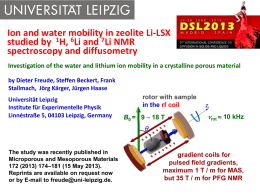 (PFG) NMR diffusometry