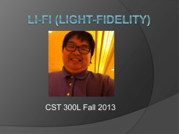 Li-Fi (light