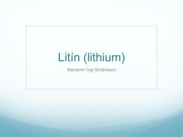 Litín (lithium)