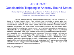 Quasiparticle trapping in Andreev bound states