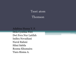Teori atom Thomson