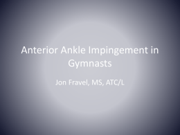 Gymnastics: Ankle Impingement