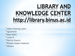 Library - Bayu Astha`s Binusian Blog