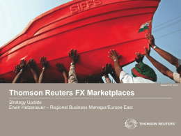 Thomson Reuters FX Marketplaces
