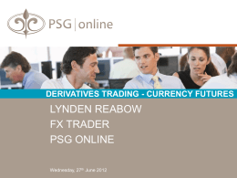 derivatives trading - currency futures