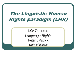 LHR Paradigm