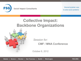 The Backbone Essential for Collective Impact
