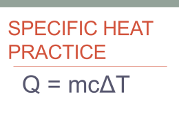 Specific Heat Practice File