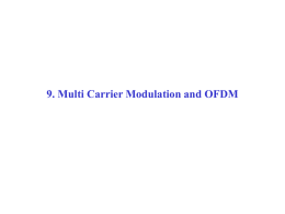 9-MC Modulation and OFDM.ppt