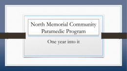 North Memorial Community Paramedic Program
