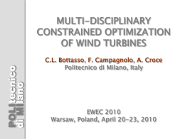 POLITECNICO di MILANO Poli-Wind Research Lab POLITECNICO