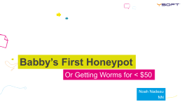 Babby`s First Honeypot