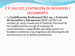 C.P. SEA 129_2 EXTINCIÓN DE INCENDIOS Y SALVAMENTO