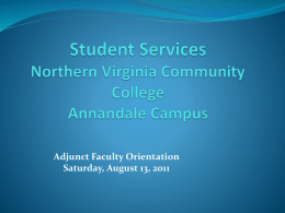 Disability Services - Northern Virginia Community College