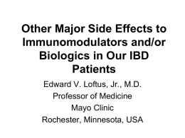 Other Major Side Effects to Immunomodulators and/or Biologics in