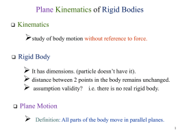 Kinematics of Rigid Bodies