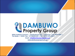 here - Dambuwo Property Group