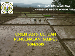 Materi Asdir II - PPs UNY - Universitas Negeri Yogyakarta