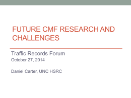 CMF - 2015 Traffic Records Forum