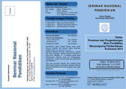 Leaflet-SemNas-FKIP-2013 - FKIP UNS