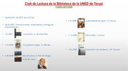 Actividades - Biblioteca UNED Teruel