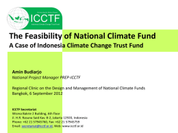 The Feasibility of National Climate Fund - USAID Adapt Asia