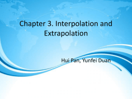 Plynomial Interpolation Ch 3