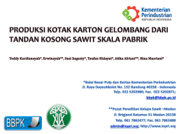 Kriteria Diseminasi - Asosiasi Pulp dan Kertas Indonesia