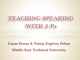PowerPoint Sunusu - Middle East Technical University