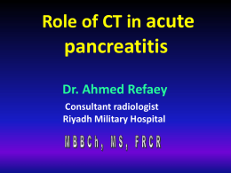 Severe acute pancreatitis