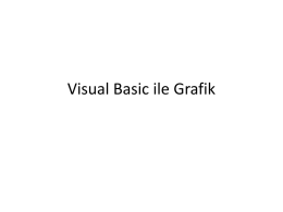 Visual Basic ile Grafik