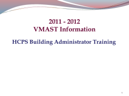 VMAST Powerpoint