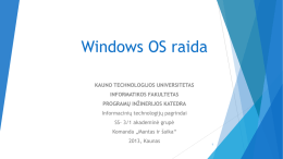 Windows OS raida
