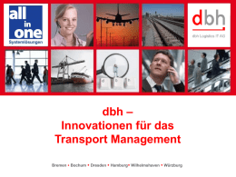 Präsentation dbh - WFB Wirtschaftsförderung Bremen GmbH