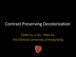 Presentation Slides - The Chinese University of Hong Kong