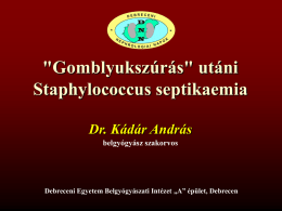 Staphylococcus aureus sepsis gomblyukszúrás után