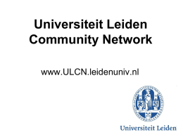 ULCN.leidenuniv.nl - Universiteit Leiden