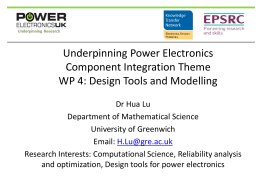 PowerPoint Presentation - EPSRC Centre for Power Electronics