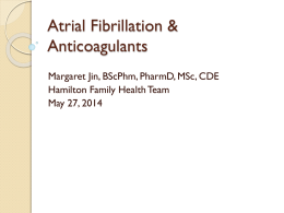 Atrial Fibrillation & Anticoagulants