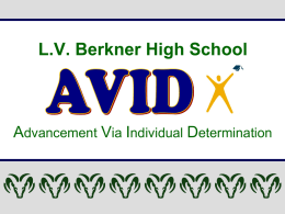 L.V. Berkner High School Advancement Via Individual
