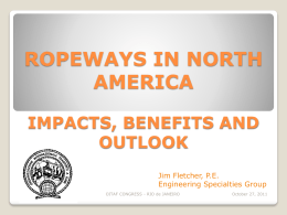 Ropeways in North America – Impacts, Benefits and Outlook