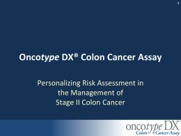 Oncotype DX® Colon Cancer Core Deck