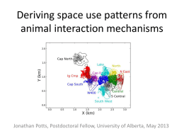 Deriving space use patterns from animal interaction mechanisms