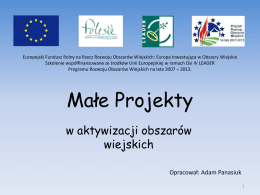 Ma*e Projekty - Stowarzyszenie Lokalna Grupa Działania „Polesie”