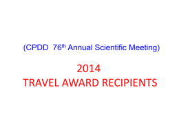 CPDD Awardees Slideshow