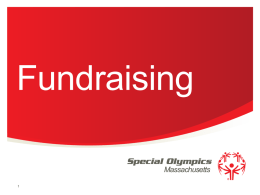 Fundraising - Special Olympics Massachusetts