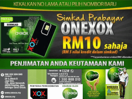 Slide Promosi - Kedai Onexox