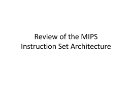 MIPS-review