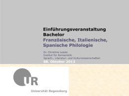 ITA-SP-M 01 - Universität Regensburg