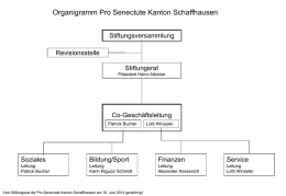 Organigramm - Pro Senectute Schaffhausen